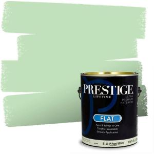 imagePRESTIGE Paints P500P541BM Interior Paint and Primer In One SemiGloss Comparable Match of Benjamin Moore 1 gallon Veranda View549BMPCM