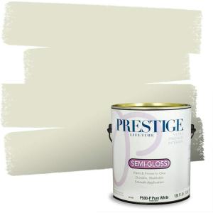 imagePRESTIGE Paints P500P541BM Interior Paint and Primer In One SemiGloss Comparable Match of Benjamin Moore 1 gallon Veranda ViewSpring Bud