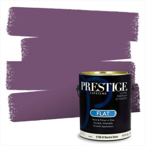 imagePRESTIGE Paints Exterior Paint and Primer In One 1Gallon SemiGloss Comparable Match of Benjamin Moore Grappa1372BMPCM
