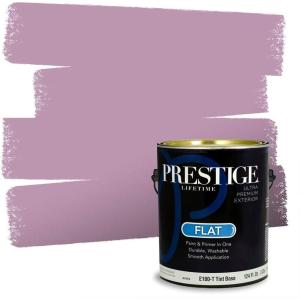 imagePRESTIGE Paints Exterior Paint and Primer In One 1Gallon SemiGloss Comparable Match of Benjamin Moore Grappa1377BMPCM