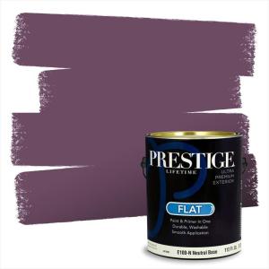 imagePRESTIGE Paints Exterior Paint and Primer In One 1Gallon SemiGloss Comparable Match of Benjamin Moore Grappa1379BMPCM