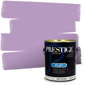 imagePRESTIGE Paints Exterior Paint and Primer In One 1Gallon SemiGloss Comparable Match of Benjamin Moore Grappa1390BMPCM