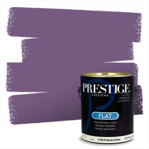 imagePRESTIGE Paints Exterior Paint and Primer In One 1Gallon SemiGloss Comparable Match of Benjamin Moore Grappa1392BMPCM
