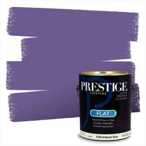 imagePRESTIGE Paints Exterior Paint and Primer In One 1Gallon SemiGloss Comparable Match of Benjamin Moore Grappa1399BMPCM