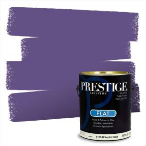 imagePRESTIGE Paints Exterior Paint and Primer In One 1Gallon SemiGloss Comparable Match of Benjamin Moore Grappa1400BMPCM