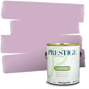 imagePRESTIGE Paints Exterior Paint and Primer In One 1Gallon SemiGloss Comparable Match of Benjamin Moore GrappaAngelina
