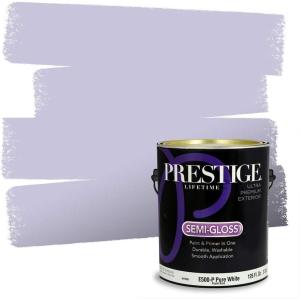 imagePRESTIGE Paints Exterior Paint and Primer In One 1Gallon SemiGloss Comparable Match of Benjamin Moore GrappaFrench Lilac