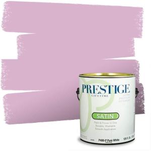 imagePRESTIGE Paints Exterior Paint and Primer In One 1Gallon SemiGloss Comparable Match of Benjamin Moore GrappaLuscious