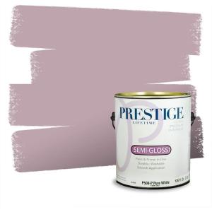 imagePRESTIGE Paints Interior Paint and Primer In One 1Gallon SemiGloss Comparable Match of Valspar Bedroom Plum