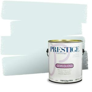 imagePRESTIGE Paints Interior Paint and Primer In One 1Gallon SemiGloss Comparable Match of Valspar Cool Elegance