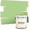 imagePRESTIGE Paints Exterior Paint and Primer In One 1Gallon Satin Comparable Match of Benjamin Moore Forest Hills GreenLime Twist