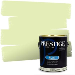 imagePRESTIGE Paints Exterior Paint and Primer In One 1Gallon Satin Comparable Match of Benjamin Moore Forest Hills Green401BMPCM