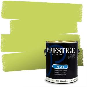 imagePRESTIGE Paints Exterior Paint and Primer In One 1Gallon Satin Comparable Match of Benjamin Moore Forest Hills Green404BMPCM