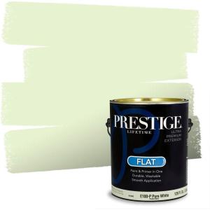 imagePRESTIGE Paints Exterior Paint and Primer In One 1Gallon Satin Comparable Match of Benjamin Moore Forest Hills Green407BMPCM