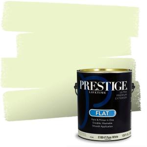 imagePRESTIGE Paints Exterior Paint and Primer In One 1Gallon Satin Comparable Match of Benjamin Moore Forest Hills Green414BMPCM