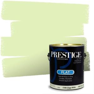 imagePRESTIGE Paints Exterior Paint and Primer In One 1Gallon Satin Comparable Match of Benjamin Moore Forest Hills Green415BMPCM