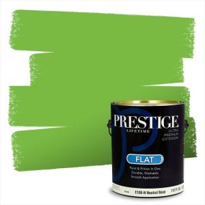 imagePRESTIGE Paints Exterior Paint and Primer In One 1Gallon Satin Comparable Match of Benjamin Moore Forest Hills Green420BMPCM