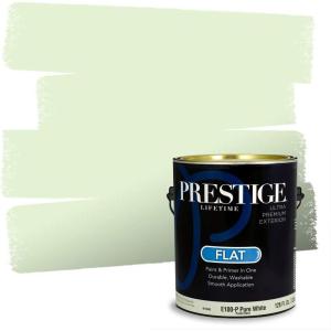 imagePRESTIGE Paints Exterior Paint and Primer In One 1Gallon Satin Comparable Match of Benjamin Moore Forest Hills Green421BMPCM