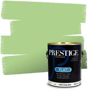 imagePRESTIGE Paints Exterior Paint and Primer In One 1Gallon Satin Comparable Match of Benjamin Moore Forest Hills Green425BMPCM