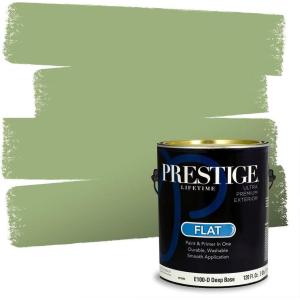 imagePRESTIGE Paints Exterior Paint and Primer In One 1Gallon Satin Comparable Match of Benjamin Moore Forest Hills Green432BMPCM