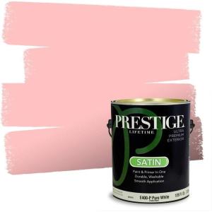 imagePRESTIGE Paints Interior Paint and Primer In One 1Gallon SemiGloss Comparable Match of Benjamin Moore Pure Pink1303BMPCM