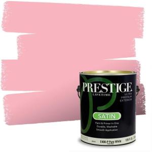 imagePRESTIGE Paints Interior Paint and Primer In One 1Gallon SemiGloss Comparable Match of Benjamin Moore Pure Pink1311BMPCM