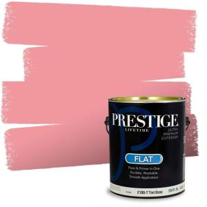 imagePRESTIGE Paints Interior Paint and Primer In One 1Gallon SemiGloss Comparable Match of Benjamin Moore Pure Pink1319BMPCM