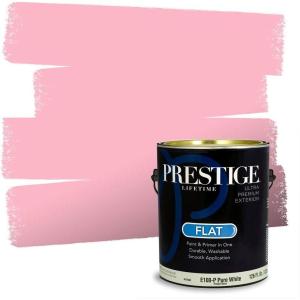 imagePRESTIGE Paints Interior Paint and Primer In One 1Gallon SemiGloss Comparable Match of Benjamin Moore Pure Pink1325BMPCM