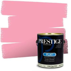 imagePRESTIGE Paints Interior Paint and Primer In One 1Gallon SemiGloss Comparable Match of Benjamin Moore Pure Pink1326BMPCM