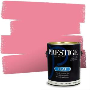 imagePRESTIGE Paints Interior Paint and Primer In One 1Gallon SemiGloss Comparable Match of Benjamin Moore Pure Pink1327BMPCM