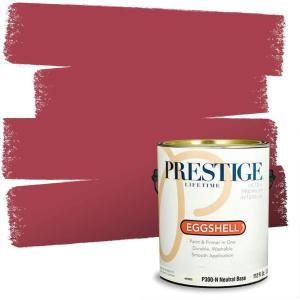 imagePRESTIGE Paints Interior Paint and Primer In One 1Gallon SemiGloss Comparable Match of Benjamin Moore Pure Pink1330BMPCM
