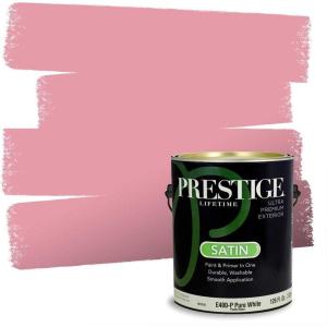 imagePRESTIGE Paints Interior Paint and Primer In One 1Gallon SemiGloss Comparable Match of Benjamin Moore Pure Pink1340BMPCM
