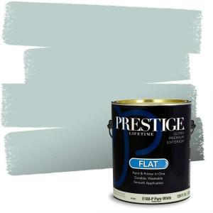 imagePRESTIGE Paints Exterior Paint and Primer In One 1Gallon Satin Comparable Match of Benjamin Moore Polished Slate688BMPCM