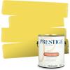 imagePRESTIGE Paints Interior Paint and Primer In One 1Gallon Eggshell Comparable Match of Benjamin Moore Vanilla Cookie362BMPCM