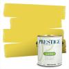 imagePRESTIGE Paints Interior Paint and Primer In One 1Gallon Eggshell Comparable Match of Benjamin Moore Vanilla Cookie363BMPCM