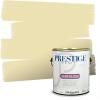 imagePRESTIGE Paints Interior Paint and Primer In One 1Gallon Eggshell Comparable Match of Benjamin Moore Vanilla Cookie374BMPCM