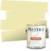 imagePRESTIGE Paints Interior Paint and Primer In One 1Gallon Eggshell Comparable Match of Benjamin Moore Vanilla Cookie388BMPCM