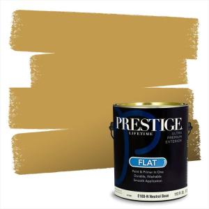 imagePRESTIGE Paints Interior Paint and Primer In One 1Gallon Eggshell Comparable Match of Benjamin Moore Almond Bisque217BMPCM