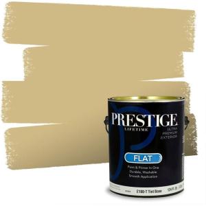 imagePRESTIGE Paints Interior Paint and Primer In One 1Gallon Eggshell Comparable Match of Benjamin Moore Almond Bisque249BMPCM