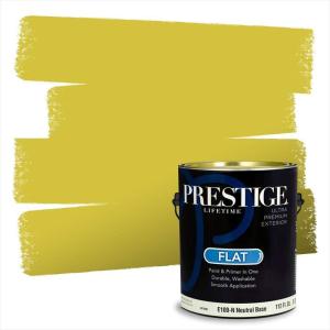 imagePRESTIGE Paints Interior Paint and Primer In One 1Gallon Eggshell Comparable Match of Benjamin Moore Vanilla Cookie364BMPCM