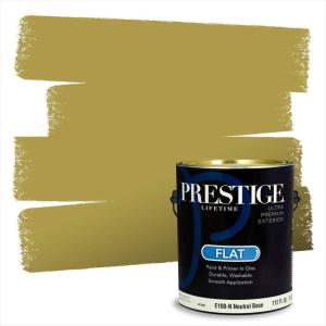 imagePRESTIGE Paints Interior Paint and Primer In One 1Gallon Eggshell Comparable Match of Benjamin Moore Vanilla Cookie385BMPCM