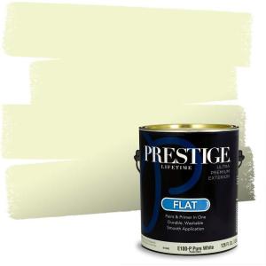 imagePRESTIGE Paints Interior Paint and Primer In One 1Gallon Eggshell Comparable Match of Benjamin Moore Vanilla Cookie393BMPCM