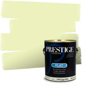 imagePRESTIGE Paints Interior Paint and Primer In One 1Gallon Eggshell Comparable Match of Benjamin Moore Vanilla Cookie394BMPCM