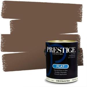 imagePRESTIGE Interior Paint and Primer in One Java Grounds Satin 1 GallonDoubles Espresso