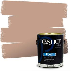 imagePRESTIGE Interior Paint and Primer in One Java Grounds Satin 1 GallonFramed