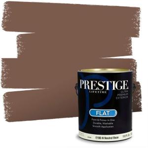 imagePRESTIGE Interior Paint and Primer in One Java Grounds Satin 1 GallonPottery Clay