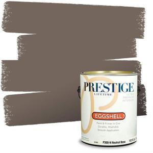 imagePRESTIGE Interior Paint and Primer in One Prairie Dust SemiGloss 1 GallonMud Puddle