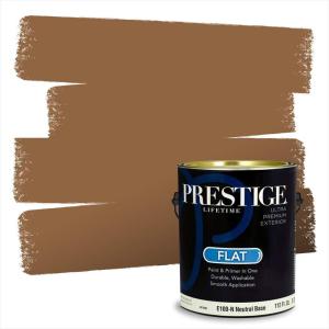 imagePRESTIGE Paints Interior Paint and Primer In One 1Gallon Flat Comparable Match of Benjamin Moore Harvest Bronze1120BMPCM