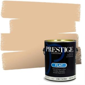 imagePRESTIGE Paints Interior Paint and Primer In One 1Gallon Flat Comparable Match of Benjamin Moore Harvest Bronze1144BMPCM