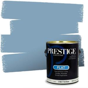 imagePRESTIGE Paints Interior Paint and Primer In One 1Gallon SemiGloss Comparable Match of Benjamin Moore Colonial Blue1677BMPCM